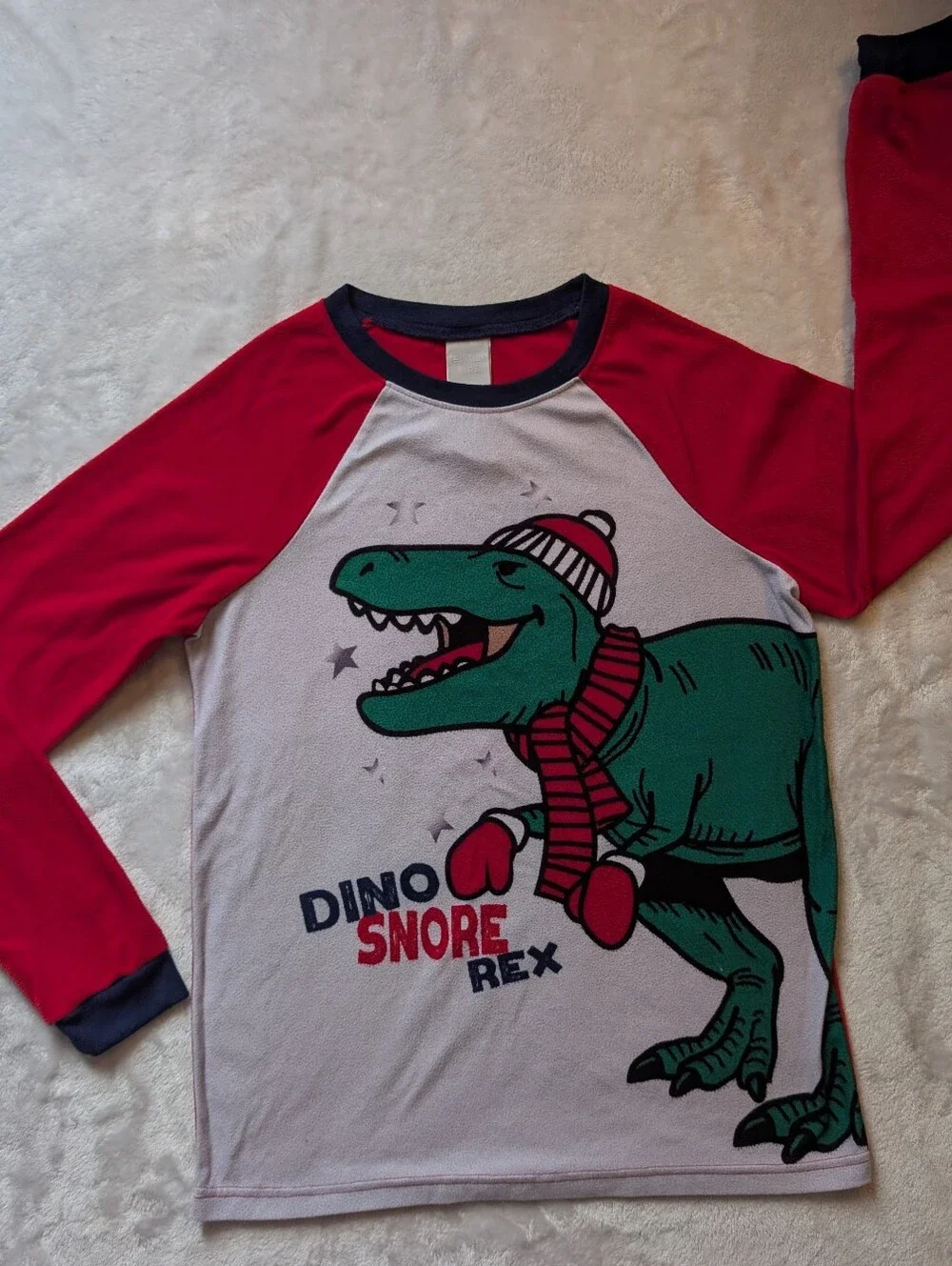 Jellifish Kids Christmas Dinosaur Pajama Set XL (14/16) Dino Snore Rex